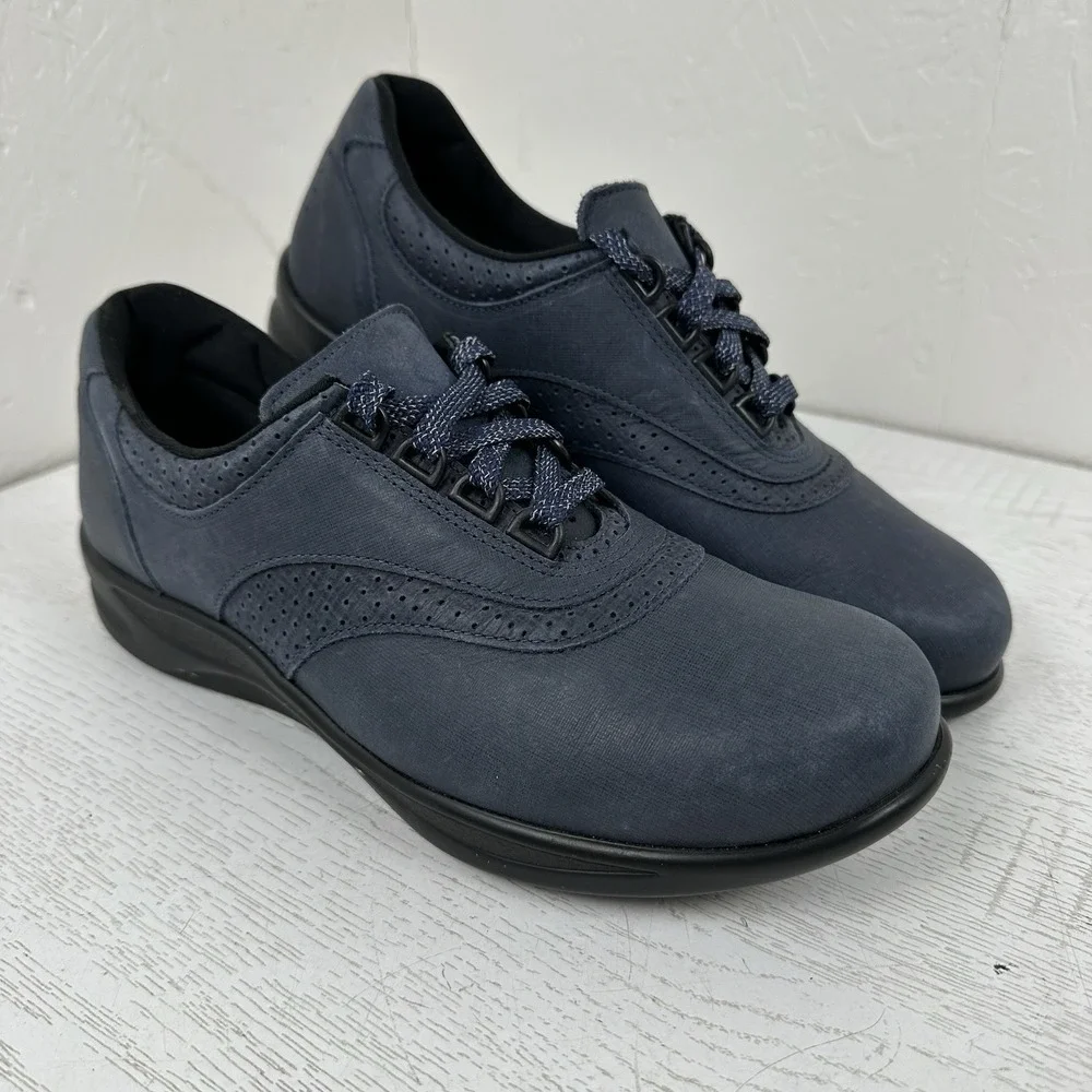 SAS‎ Walk Easy Lace Up Walking Shoe Women's 9 N Navy Blueberry